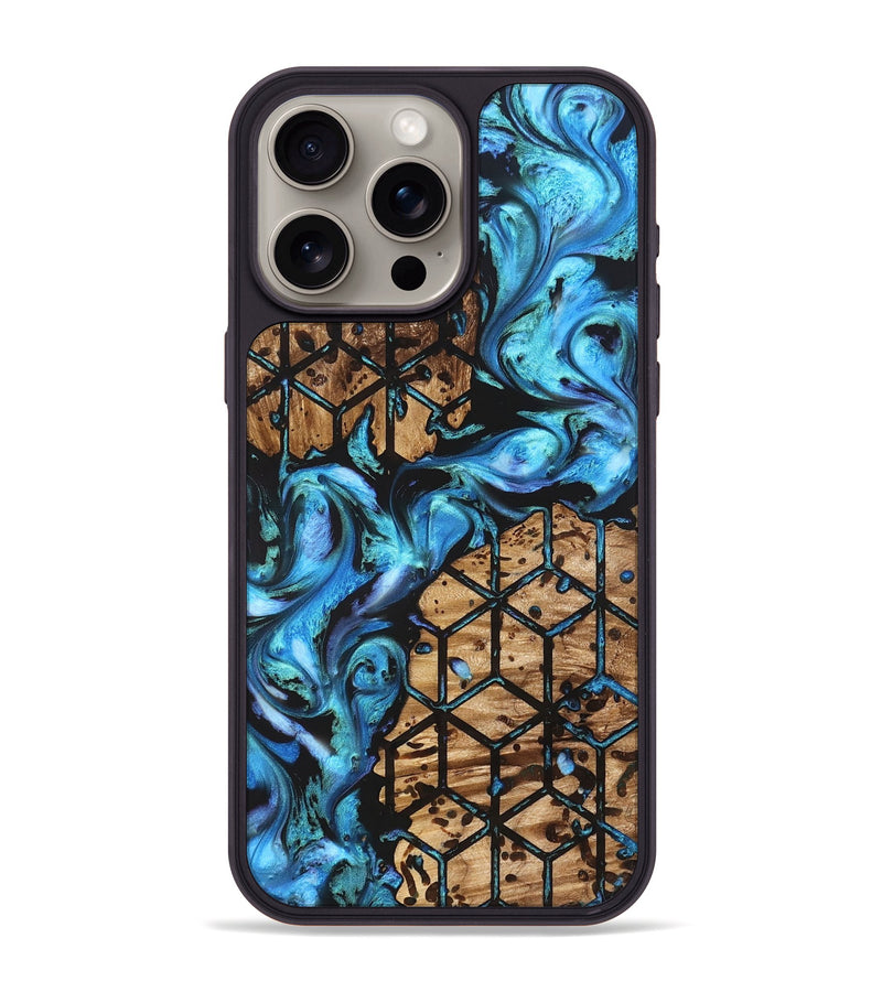 iPhone 15 Pro Max Wood Phone Case - Heath (Pattern, 822039)