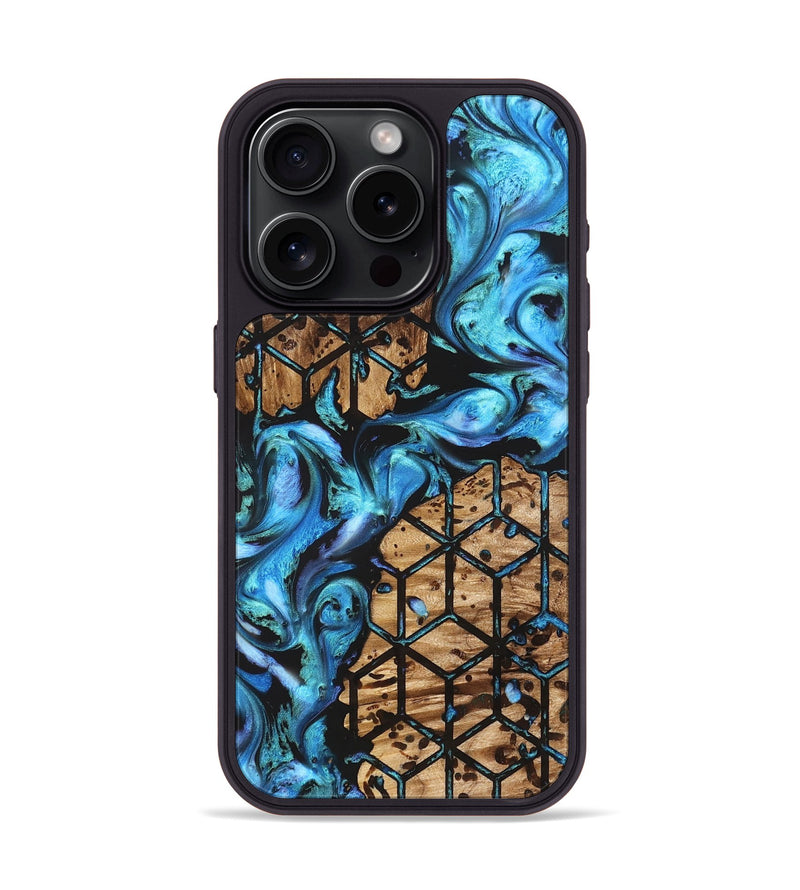 iPhone 15 Pro Wood Phone Case - Heath (Pattern, 822039)