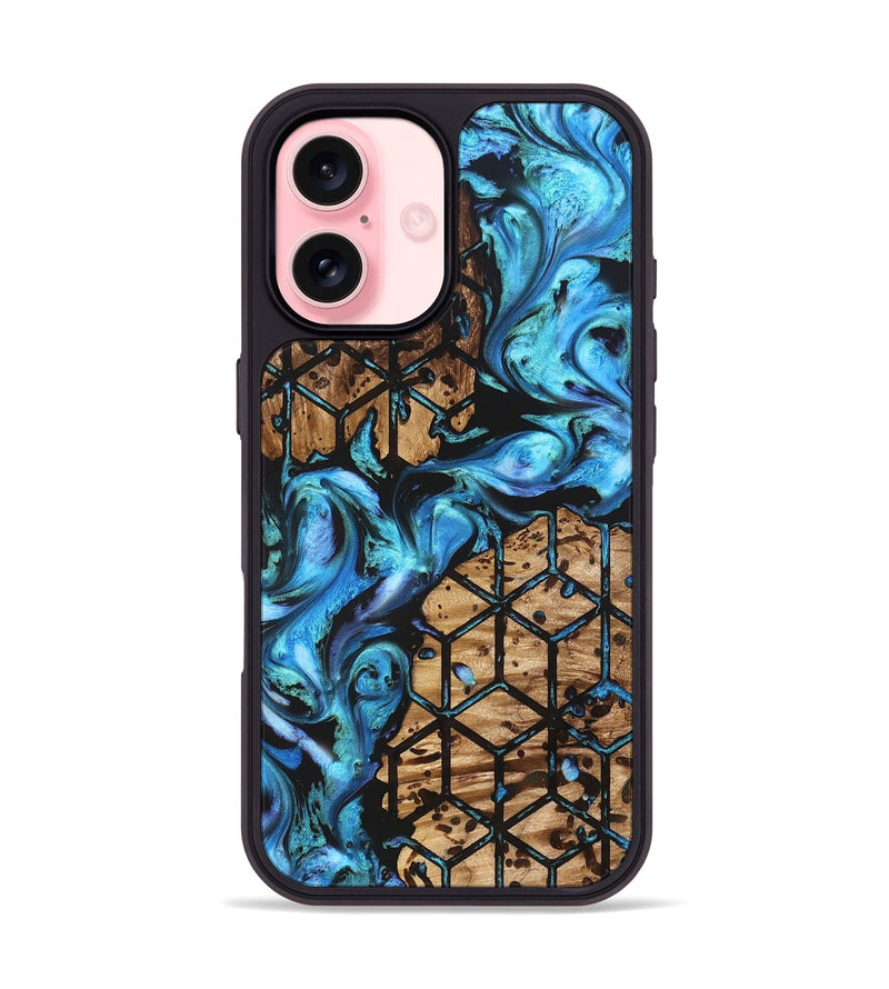 iPhone 16 Wood Phone Case - Heath (Pattern, 822039)