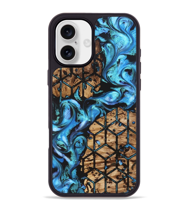 iPhone 16 Plus Wood Phone Case - Heath (Pattern, 822039)