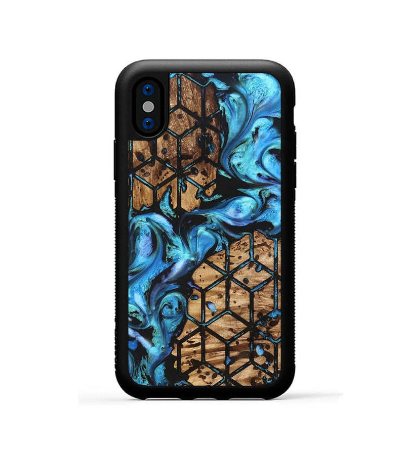 iPhone Xs Wood Phone Case - Heath (Pattern, 822039)