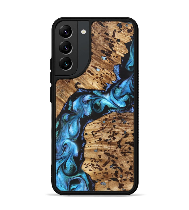 Galaxy S22 Plus Wood Phone Case - Romeo (Blue, 822040)