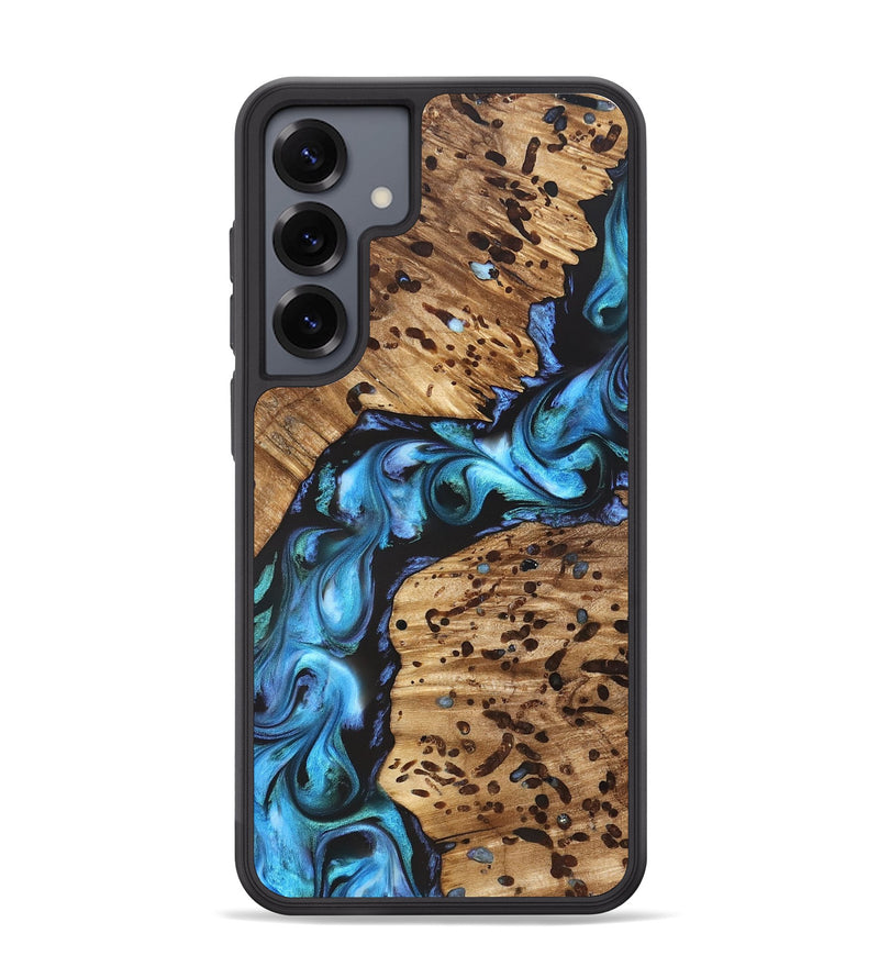 Galaxy S25 Plus Wood Phone Case - Romeo (Blue, 822040)