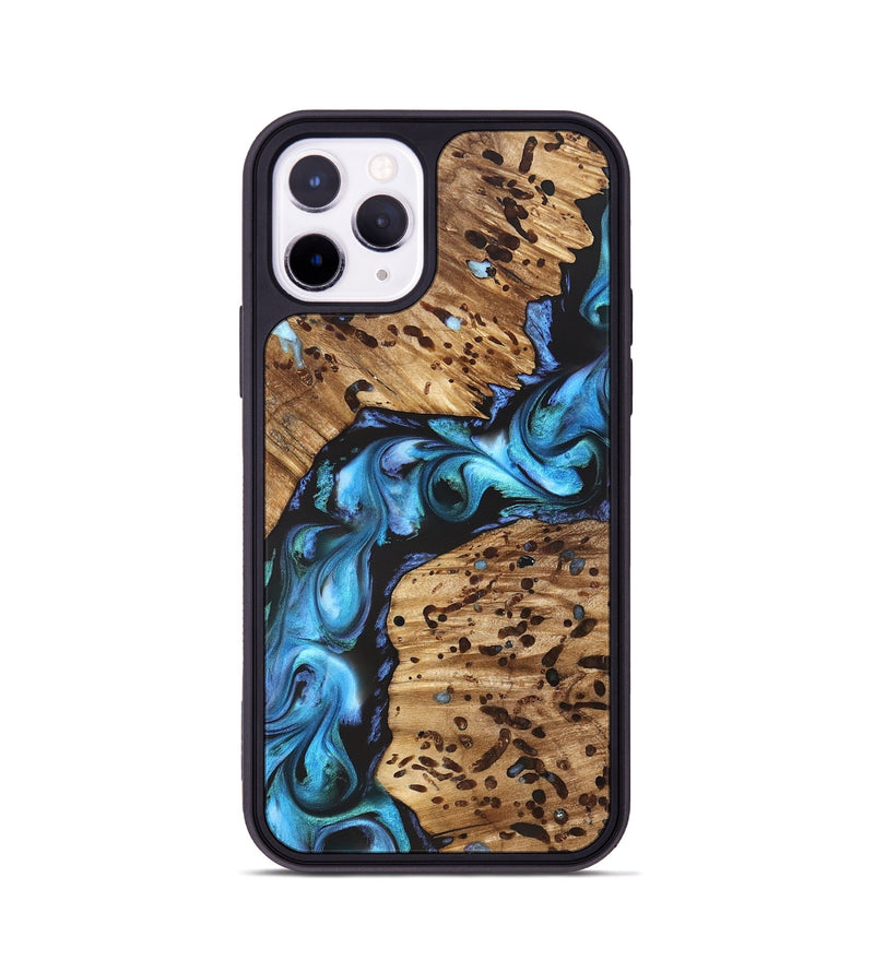 iPhone 11 Pro Wood Phone Case - Romeo (Blue, 822040)
