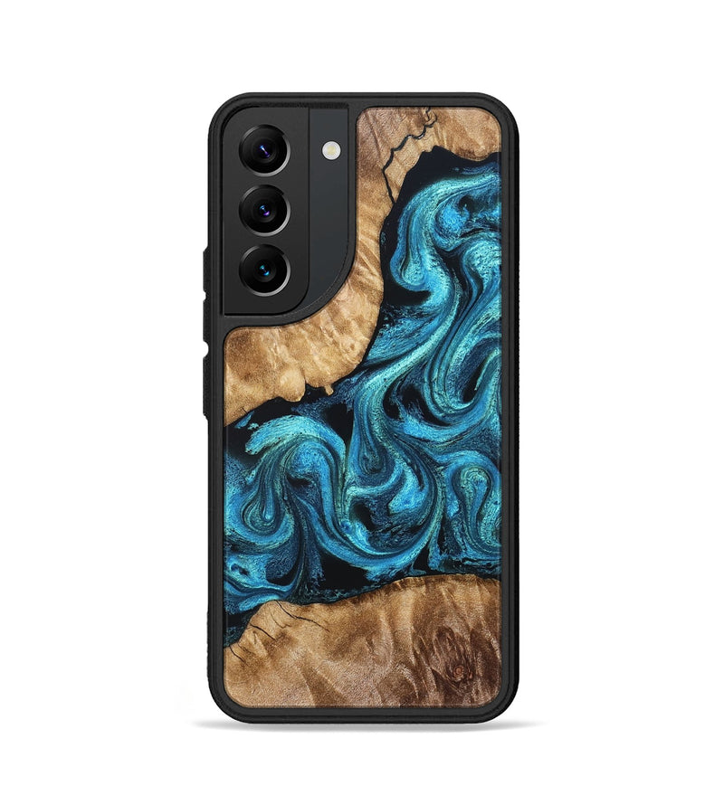 Galaxy S22 Wood Phone Case - Adelard (Blue, 822041)