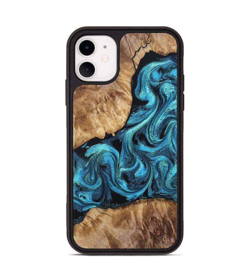 iPhone 11 Wood Phone Case - Adelard (Blue, 822041)