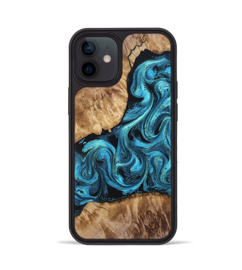 iPhone 12 Wood Phone Case - Adelard (Blue, 822041)