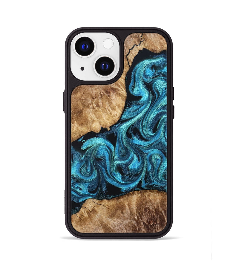 iPhone 13 Wood Phone Case - Adelard (Blue, 822041)