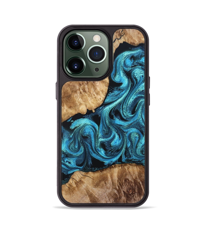 iPhone 13 Pro Wood Phone Case - Adelard (Blue, 822041)