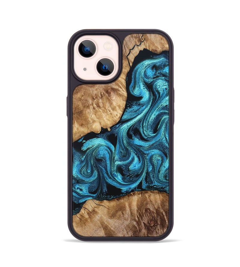iPhone 14 Wood Phone Case - Adelard (Blue, 822041)