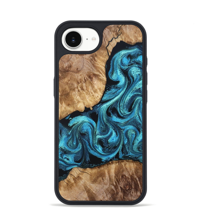 iPhone 16e Wood Phone Case - Adelard (Blue, 822041)