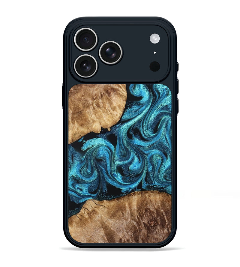 iPhone 17 Pro Max Wood Phone Case - Adelard (Blue, 822041)