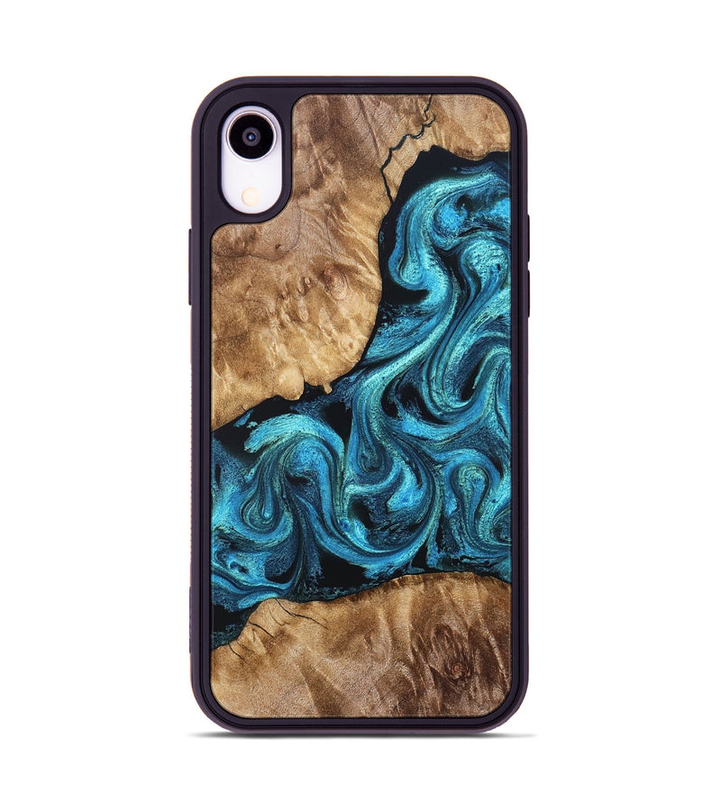 iPhone Xr Wood Phone Case - Adelard (Blue, 822041)