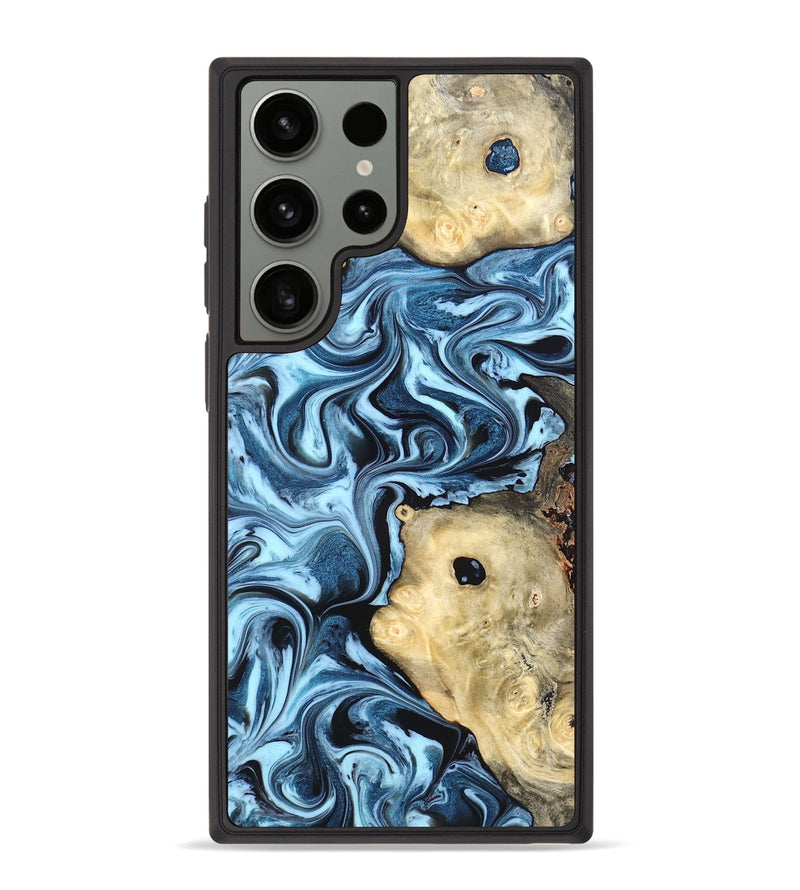 Galaxy S23 Ultra Wood Phone Case - Robert (Blue, 822042)