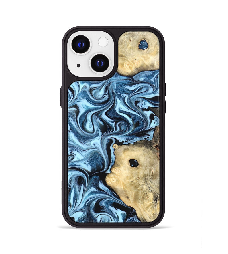 iPhone 13 Wood Phone Case - Robert (Blue, 822042)