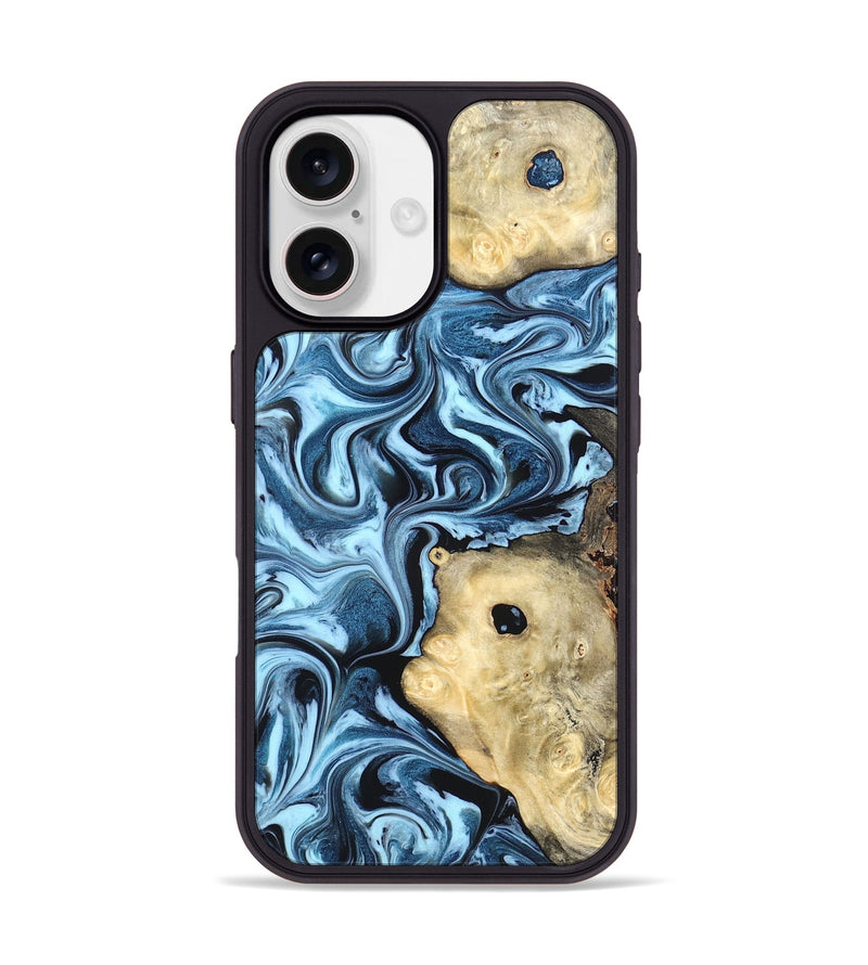 iPhone 17 Wood Phone Case - Robert (Blue, 822042)