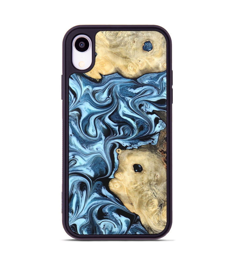 iPhone Xr Wood Phone Case - Robert (Blue, 822042)