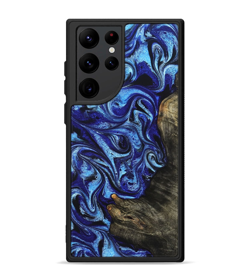 Galaxy S22 Ultra Wood Phone Case - Wren (Blue, 822043)