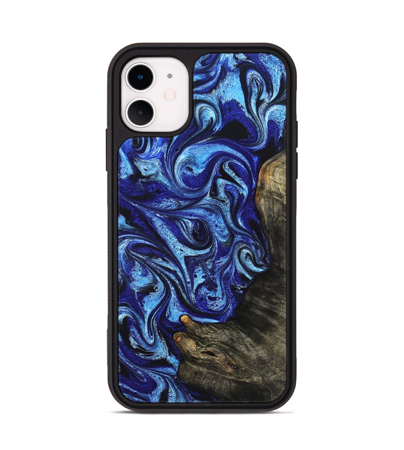 iPhone 11 Wood Phone Case - Wren (Blue, 822043)