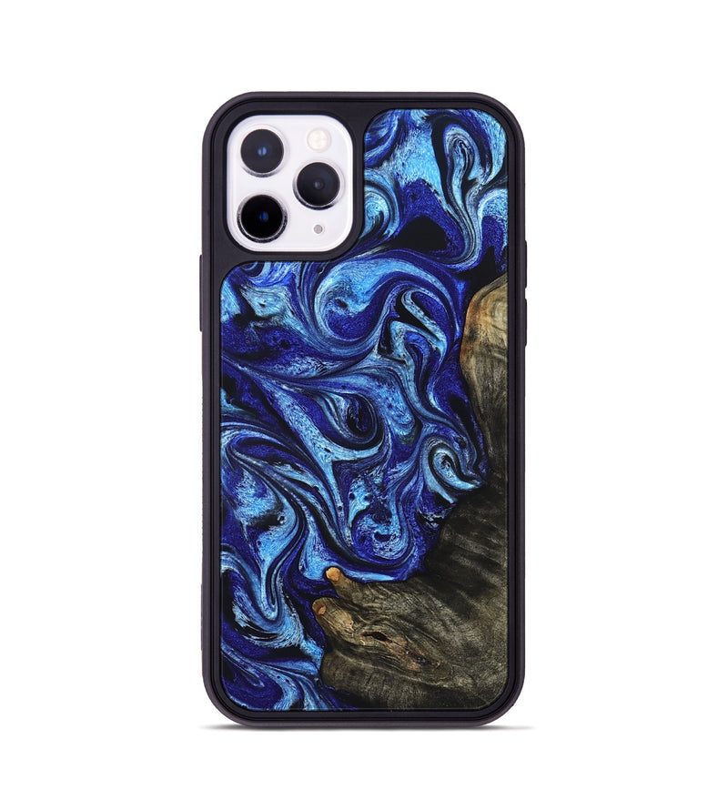 iPhone 11 Pro Wood Phone Case - Wren (Blue, 822043)
