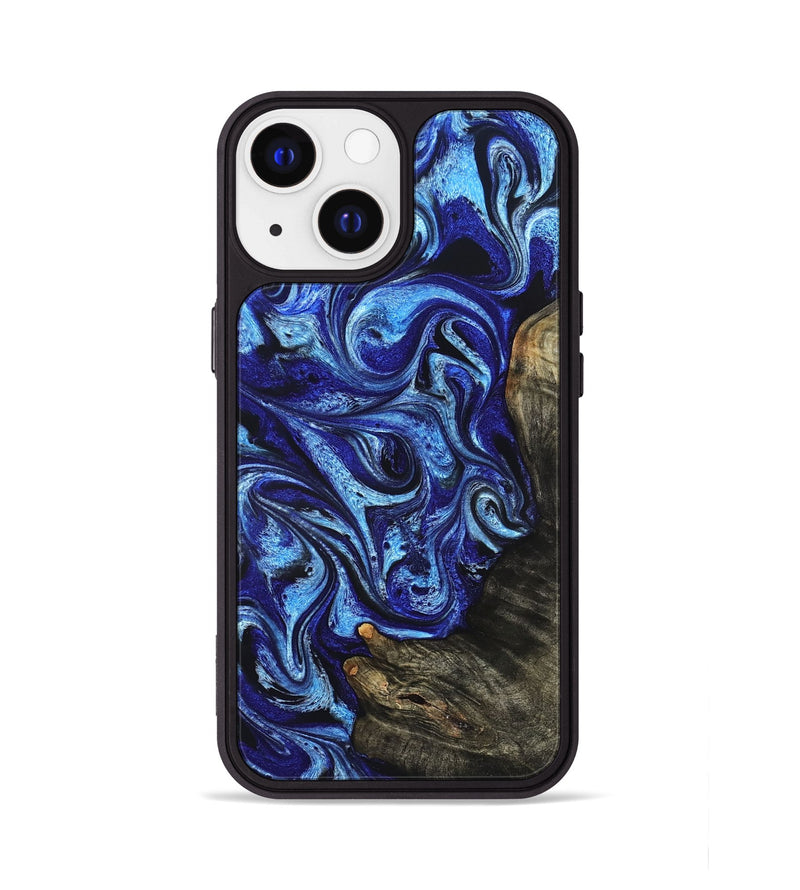 iPhone 13 Wood Phone Case - Wren (Blue, 822043)