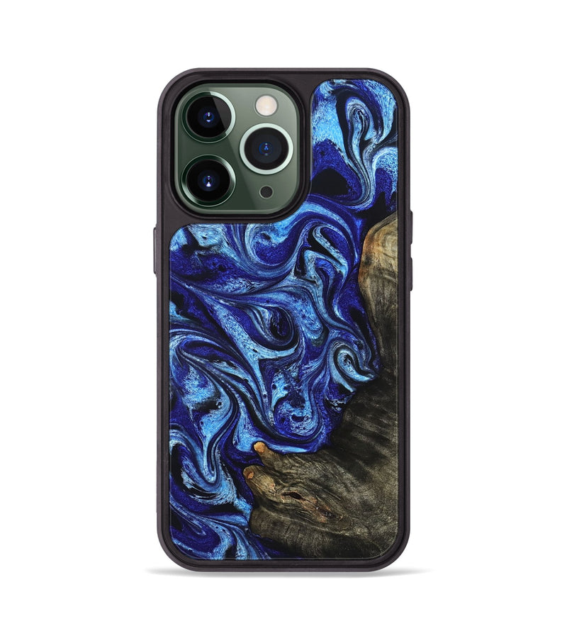 iPhone 13 Pro Wood Phone Case - Wren (Blue, 822043)
