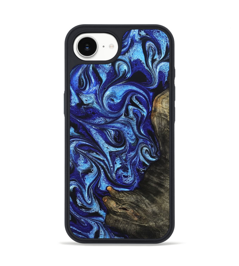 iPhone 16e Wood Phone Case - Wren (Blue, 822043)