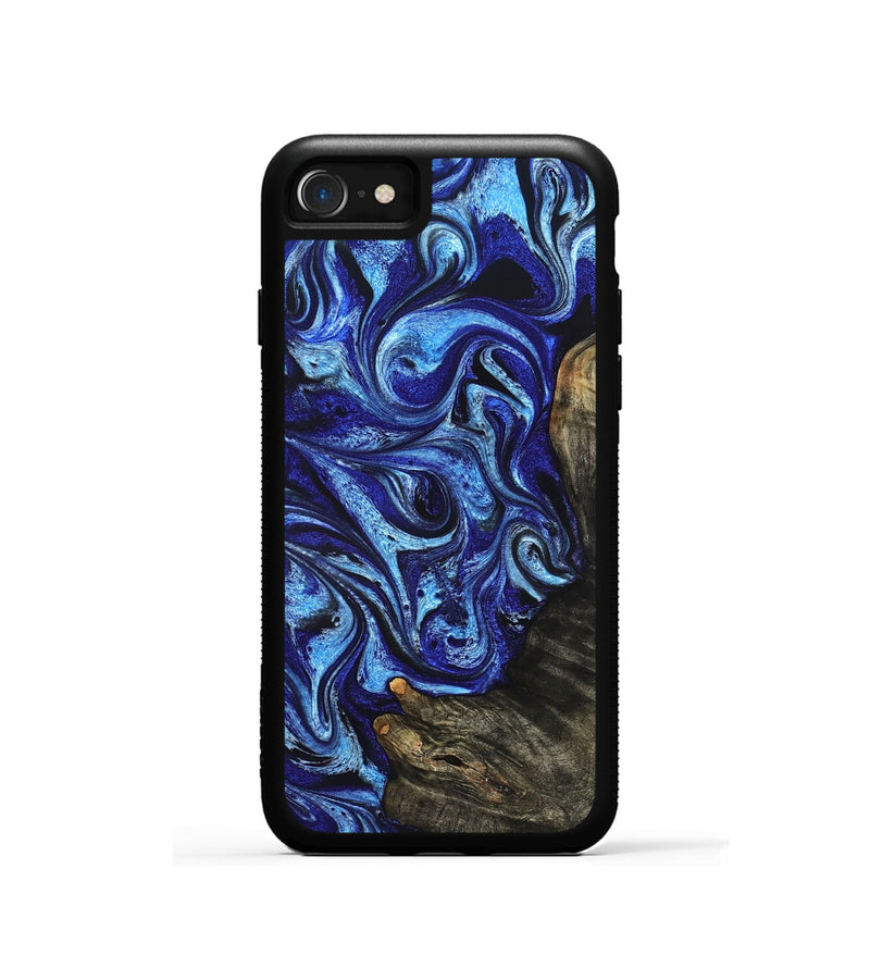 iPhone SE Wood Phone Case - Wren (Blue, 822043)