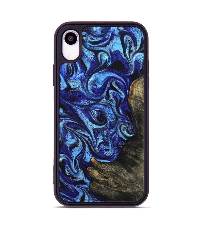 iPhone Xr Wood Phone Case - Wren (Blue, 822043)