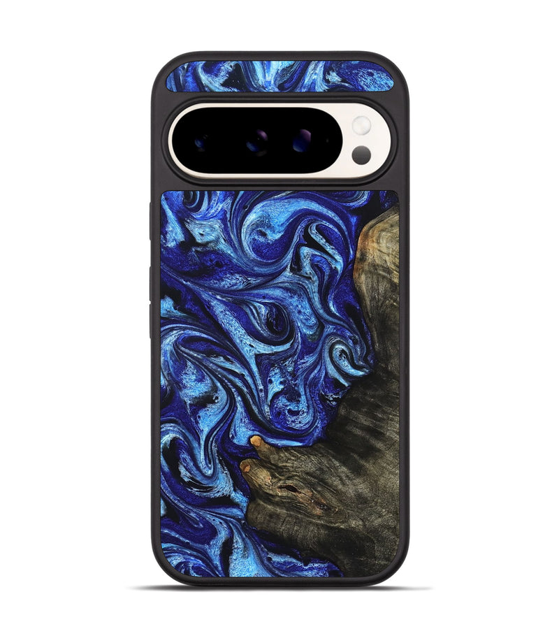 Pixel 9 Pro Wood Phone Case - Wren (Blue, 822043)
