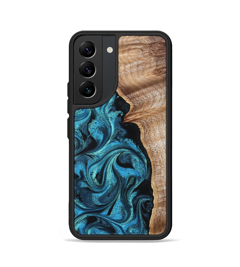 Galaxy S22 Wood Phone Case - Marlon (Blue, 822044)