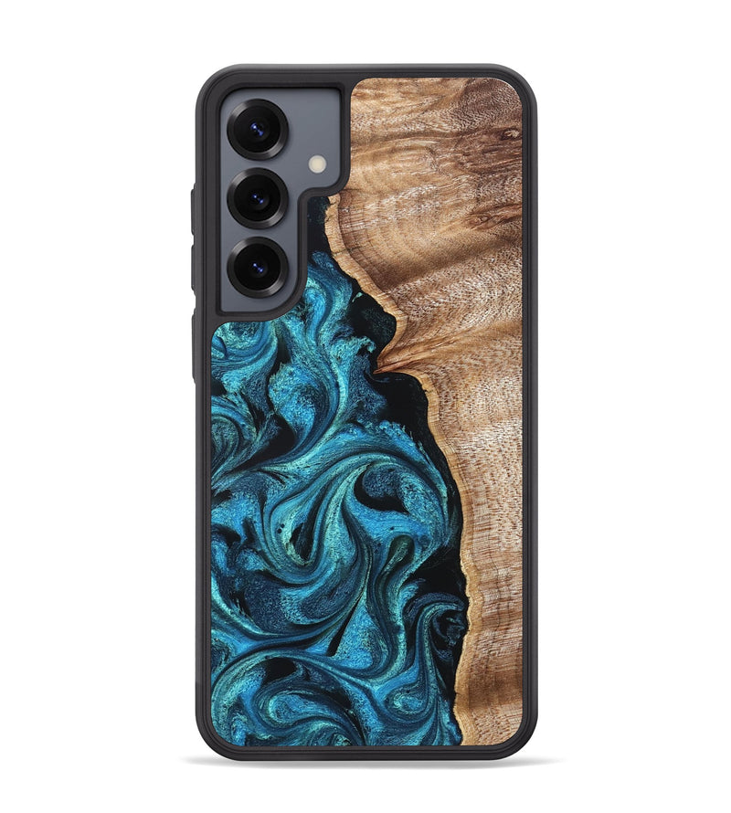 Galaxy S25 Plus Wood Phone Case - Marlon (Blue, 822044)