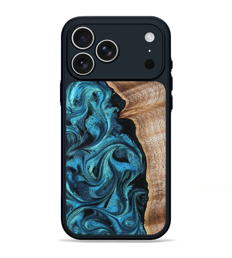 iPhone 17 Pro Max Wood Phone Case - Marlon (Blue, 822044)