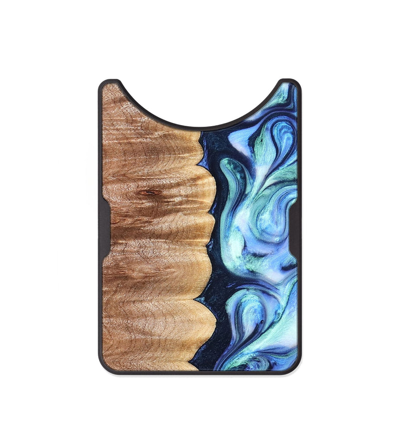 Alloy Wood Wallet - Tom (Blue, 822045)