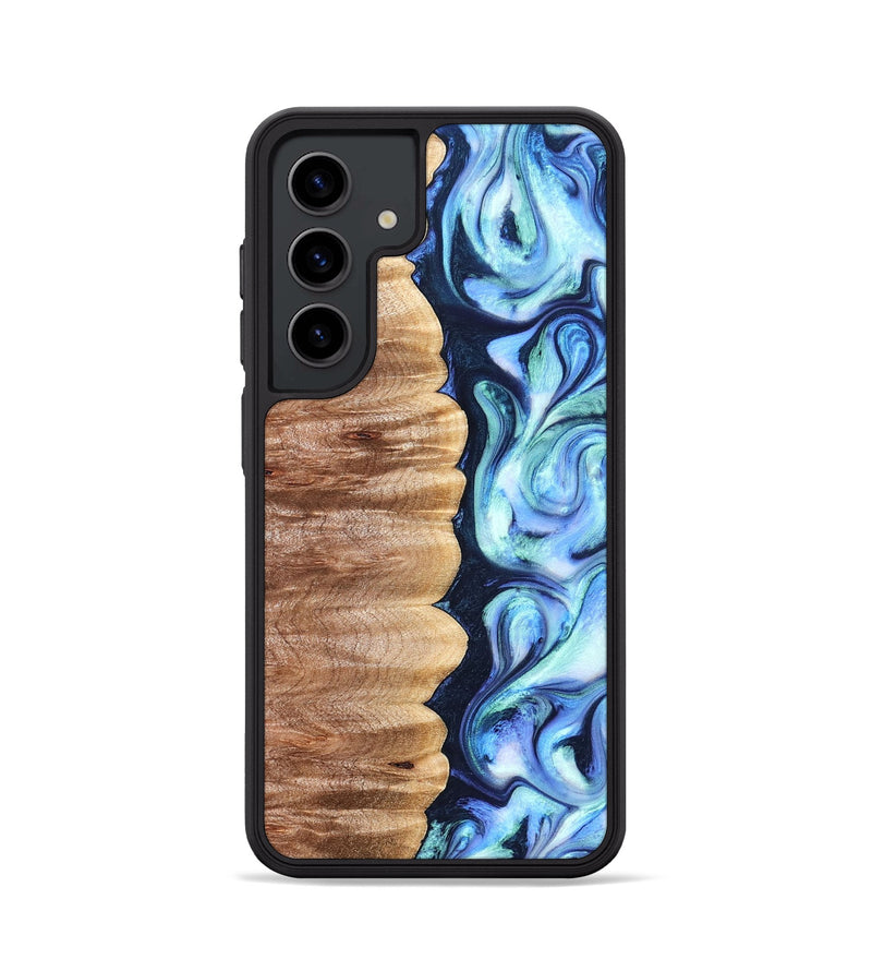 Galaxy S24 Wood Phone Case - Tom (Blue, 822045)