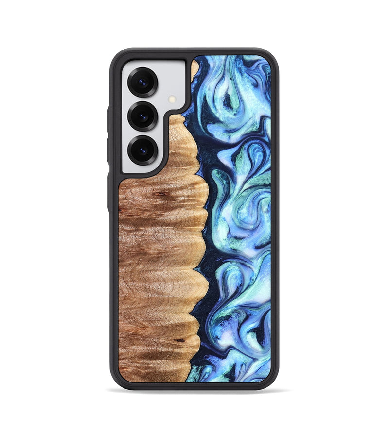 Galaxy S25 Wood Phone Case - Tom (Blue, 822045)