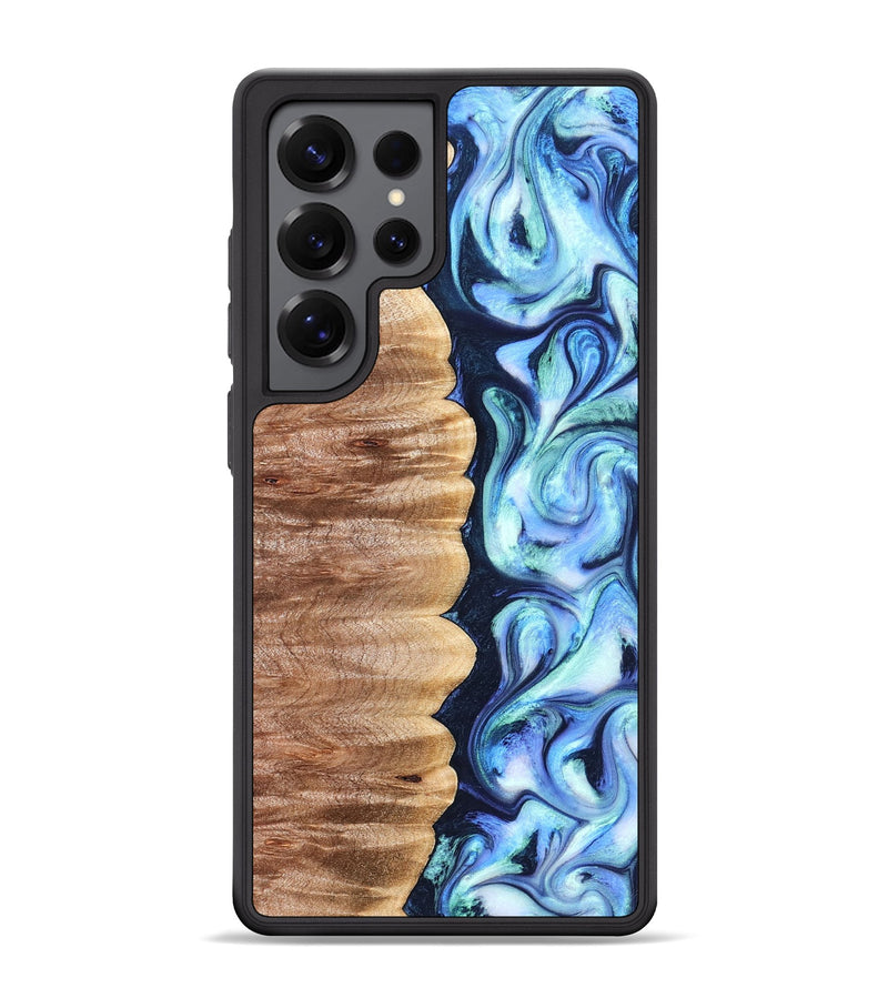 Galaxy S25 Ultra Wood Phone Case - Tom (Blue, 822045)