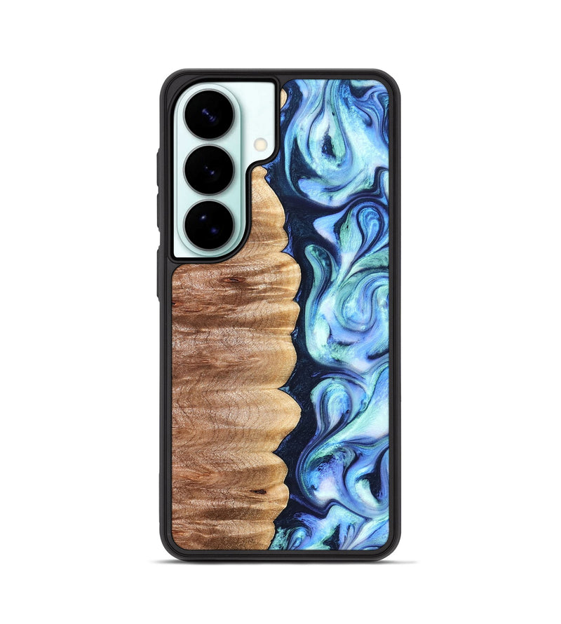 Galaxy S26 Wood Phone Case - Tom (Blue, 822045)