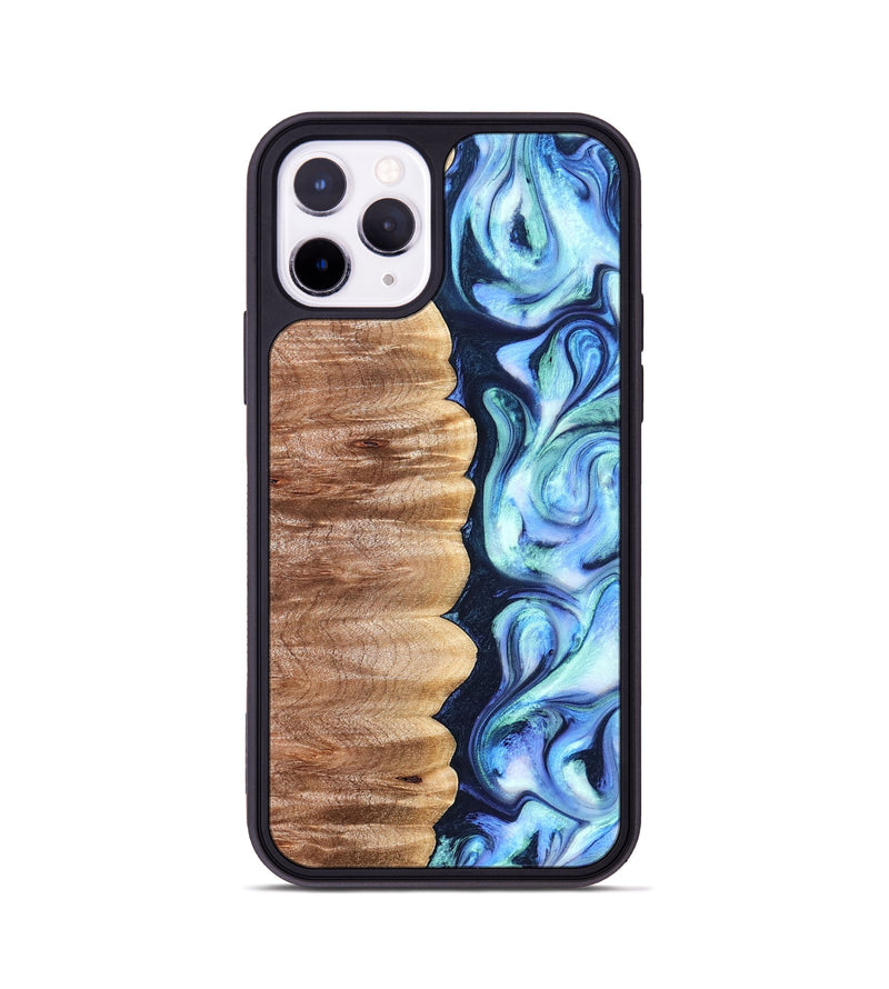 iPhone 11 Pro Wood Phone Case - Tom (Blue, 822045)