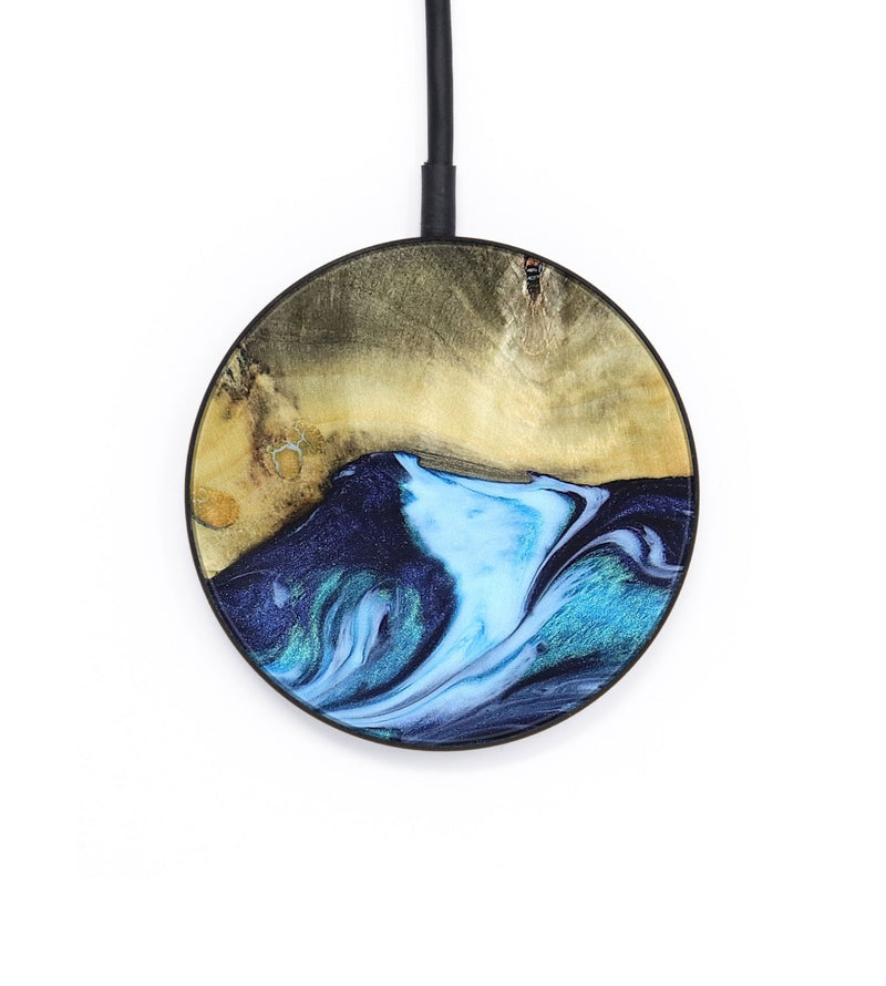 Circle Wood Wireless Charger - Wells (Blue, 822046)
