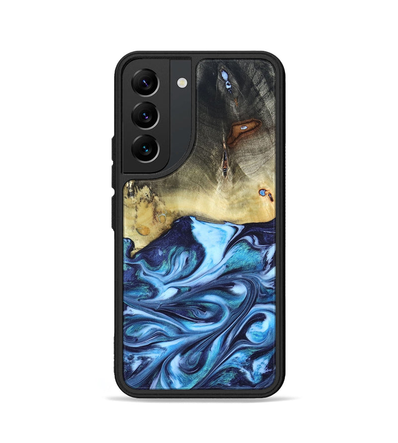 Galaxy S22 Wood Phone Case - Wells (Blue, 822046)