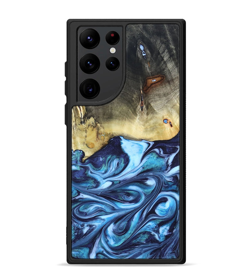 Galaxy S22 Ultra Wood Phone Case - Wells (Blue, 822046)