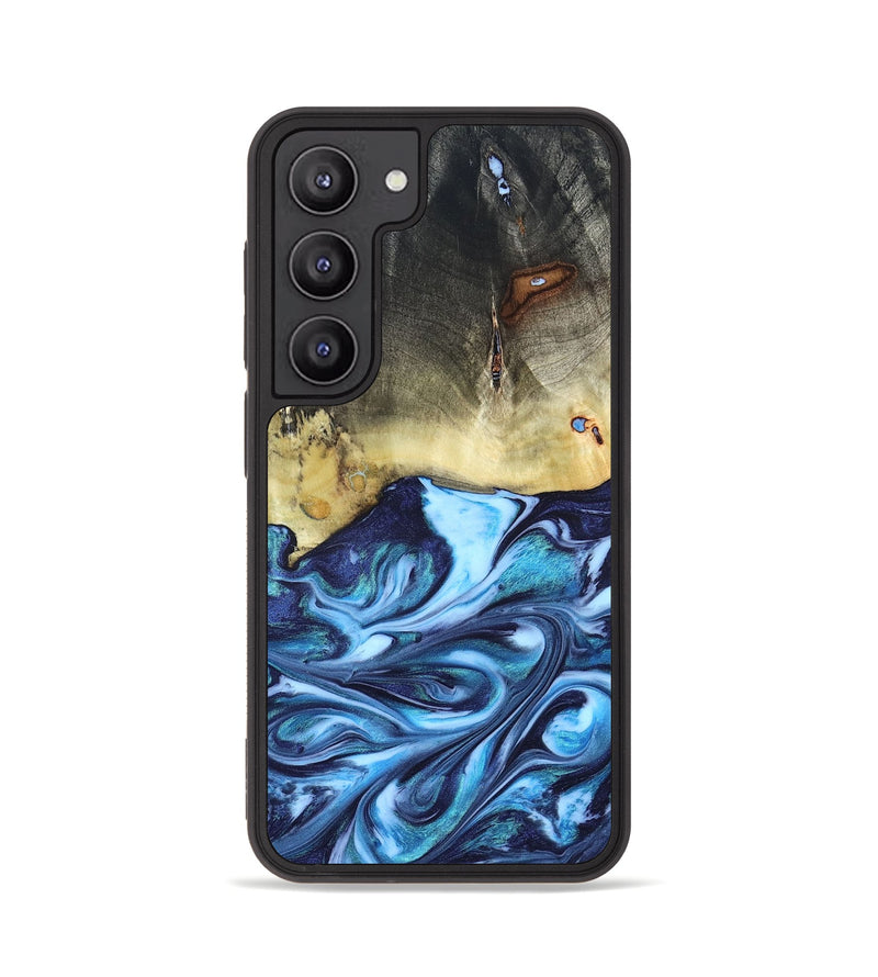 Galaxy S23 Wood Phone Case - Wells (Blue, 822046)