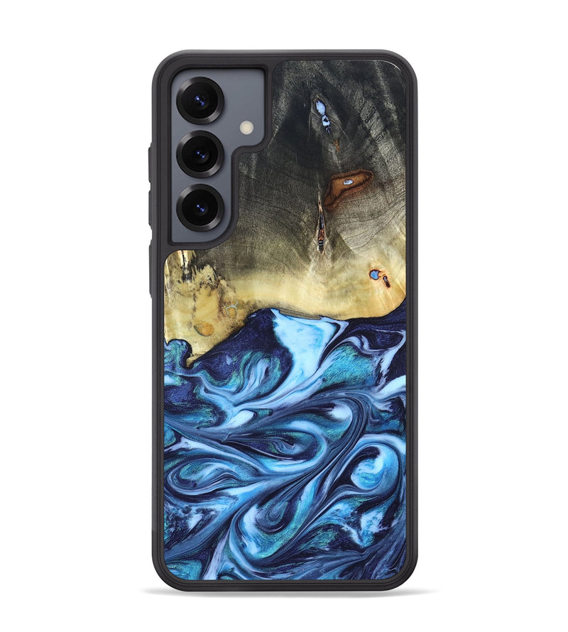 Galaxy S25 Plus Wood Phone Case - Wells (Blue, 822046)