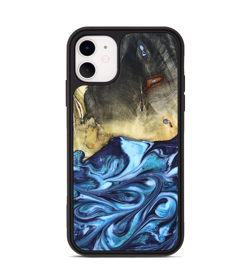 iPhone 11 Wood Phone Case - Wells (Blue, 822046)