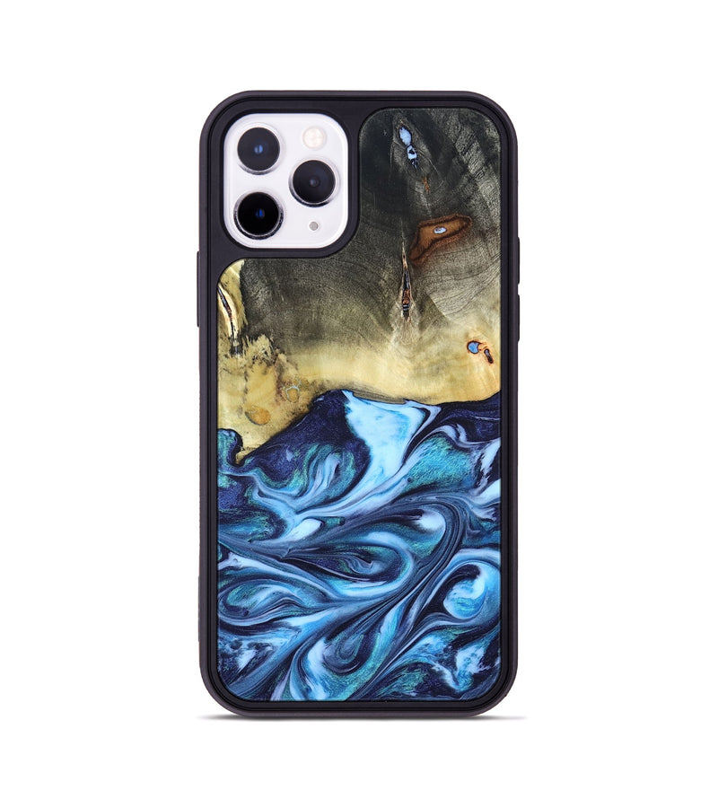 iPhone 11 Pro Wood Phone Case - Wells (Blue, 822046)