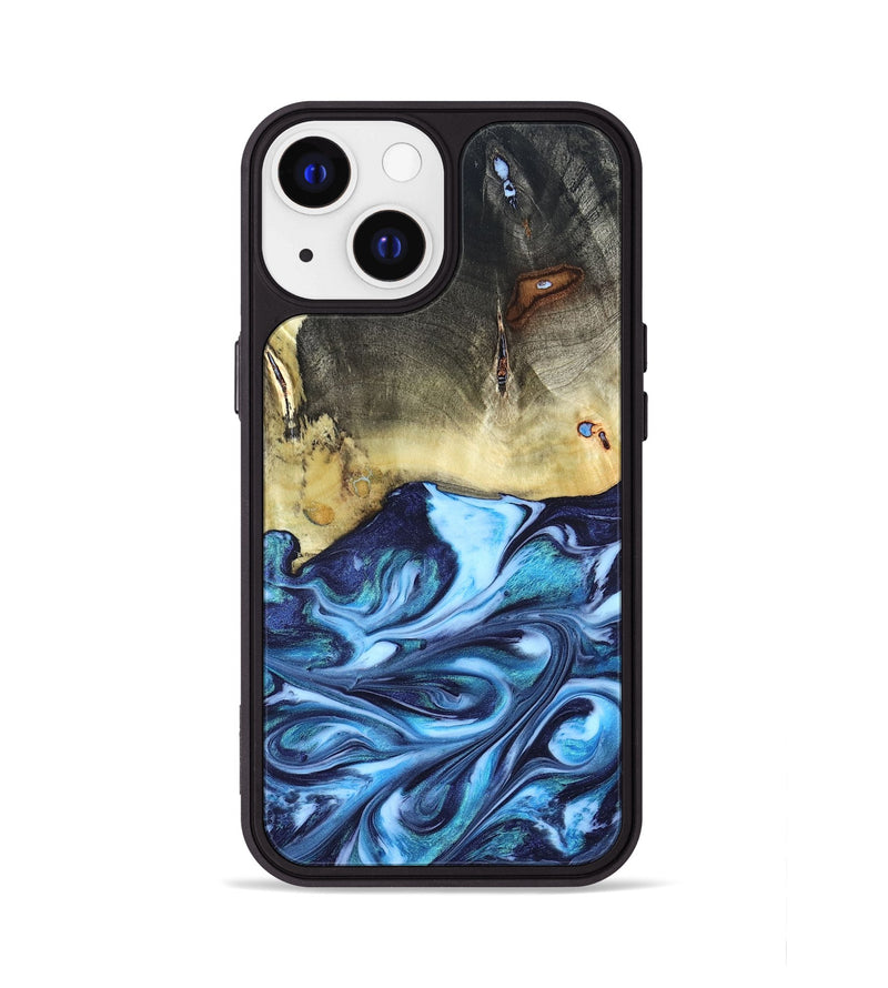 iPhone 13 Wood Phone Case - Wells (Blue, 822046)