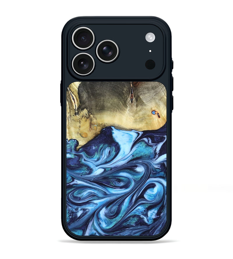 iPhone 17 Pro Max Wood Phone Case - Wells (Blue, 822046)