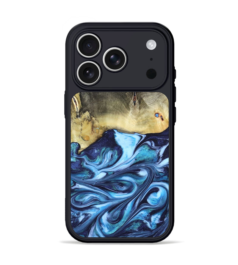iPhone 17 Pro Wood Phone Case - Wells (Blue, 822046)