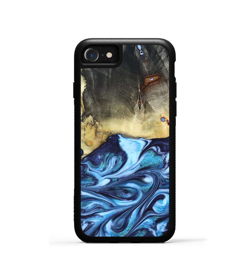 iPhone SE Wood Phone Case - Wells (Blue, 822046)